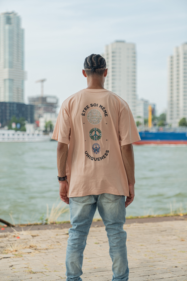 Iconic ESM Tee Light Pink oversized t-shirt