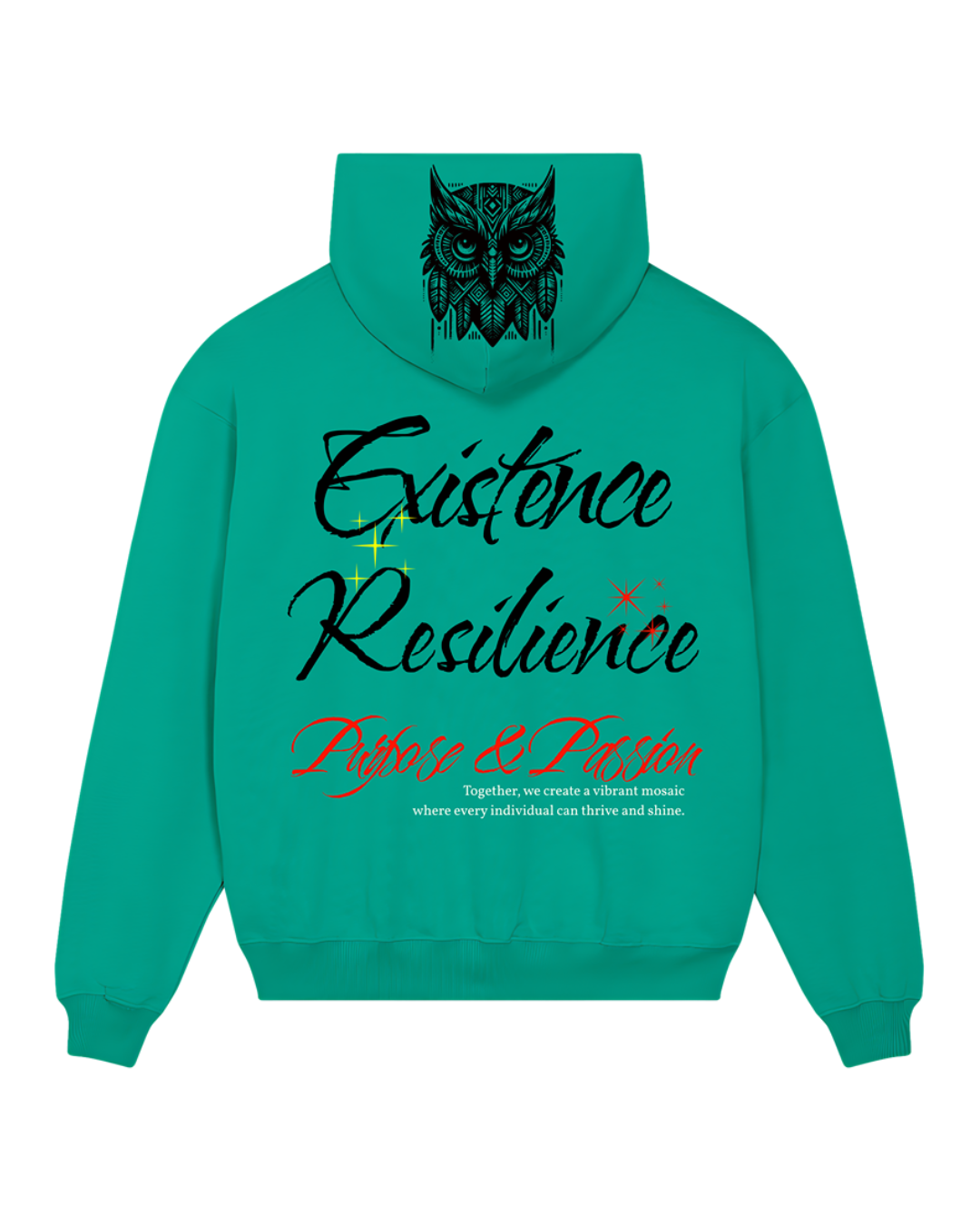 Statement Hoodie Vert Clair