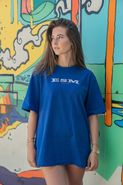 Iconic ESM Tee Ocean Blue oversized t-shirt