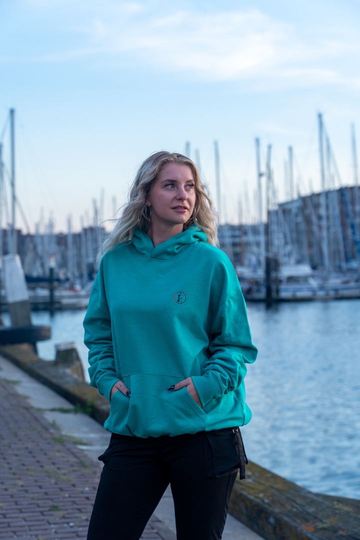 Statement Hoodie Vert Clair